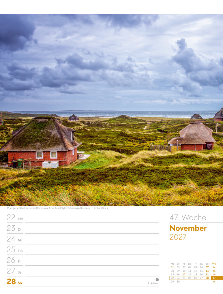 Weitere Ansicht: Malerisches Deutschland Wochenplaner Kalender 2027 | Ackermann Kunstverlag GmbH