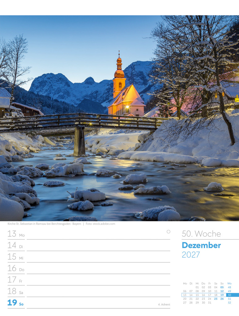 Weitere Ansicht: Malerisches Deutschland Wochenplaner Kalender 2027 | Ackermann Kunstverlag GmbH