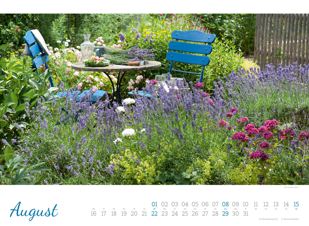 Weitere Ansicht: Zauberhafte Landgärten Kalender 2027 | Ackermann Kunstverlag GmbH