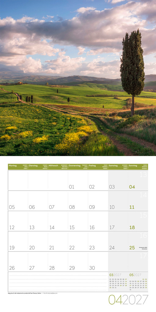 Weitere Ansicht: Atempause Kalender 2027 - 30x30 - Art12 | Ackermann Kunstverlag GmbH