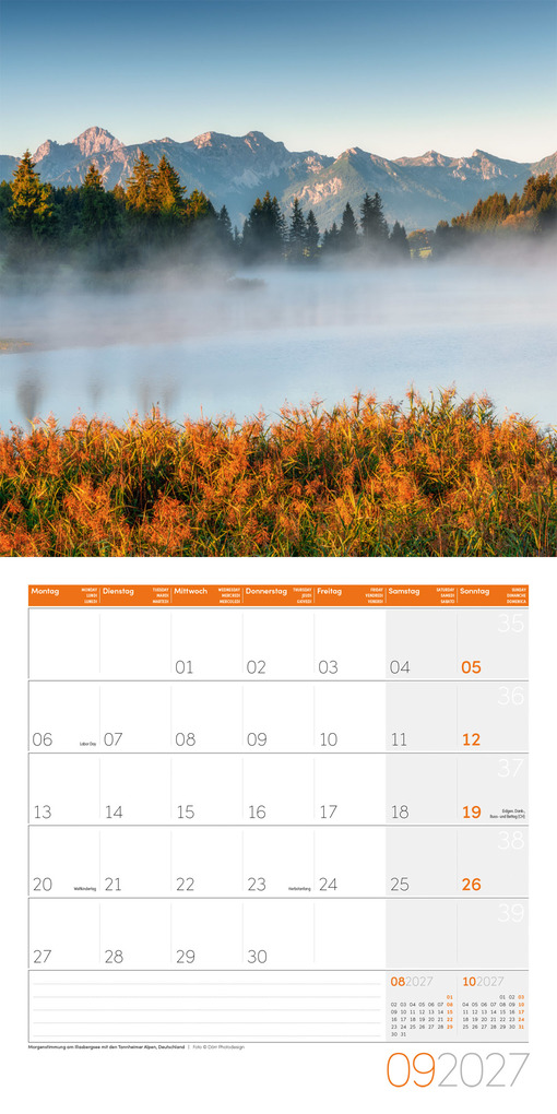 Weitere Ansicht: Atempause Kalender 2027 - 30x30 - Art12 | Ackermann Kunstverlag GmbH