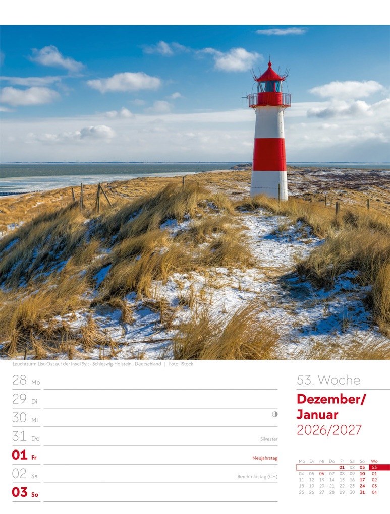 Weitere Ansicht: Am Meer Wochenplaner Kalender 2027 | Ackermann Kunstverlag GmbH