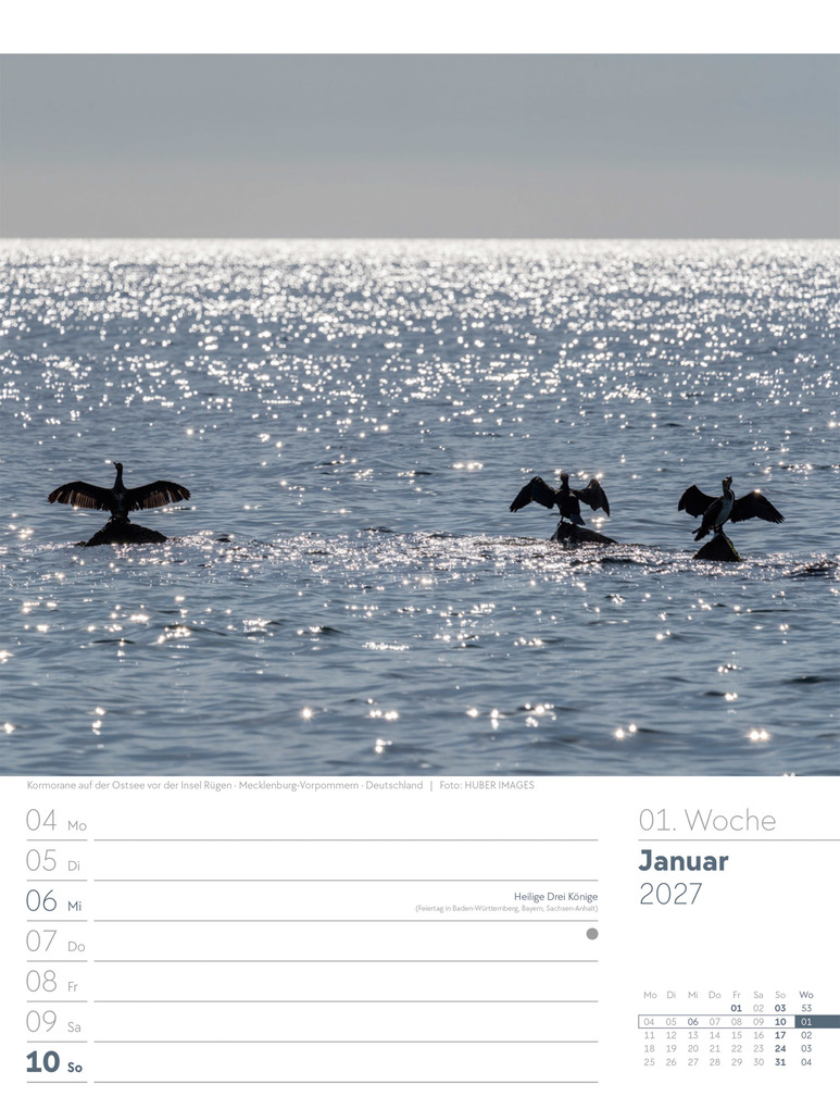 Weitere Ansicht: Am Meer Wochenplaner Kalender 2027 | Ackermann Kunstverlag GmbH
