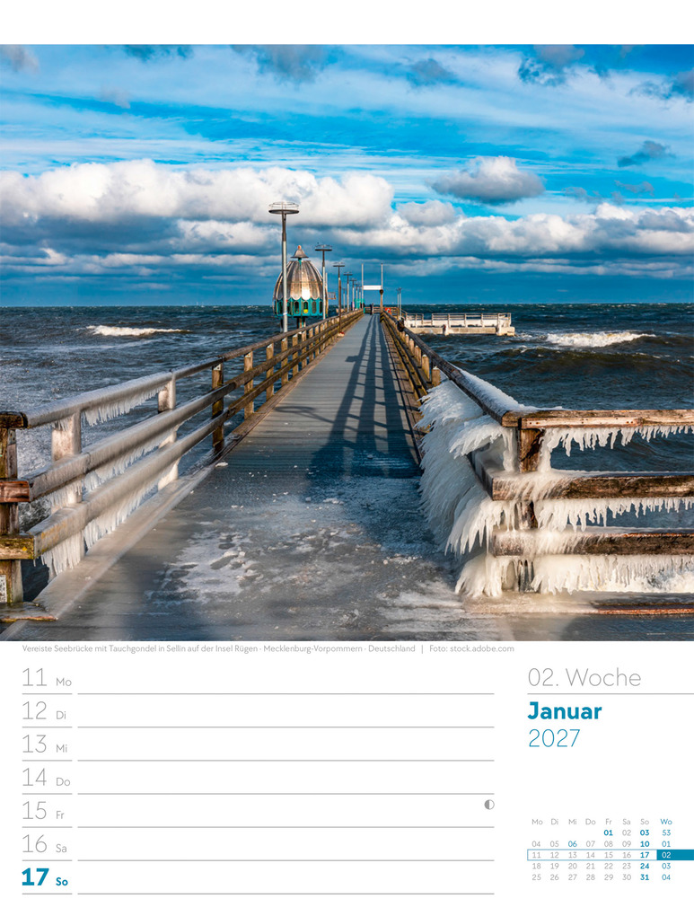 Weitere Ansicht: Am Meer Wochenplaner Kalender 2027 | Ackermann Kunstverlag GmbH