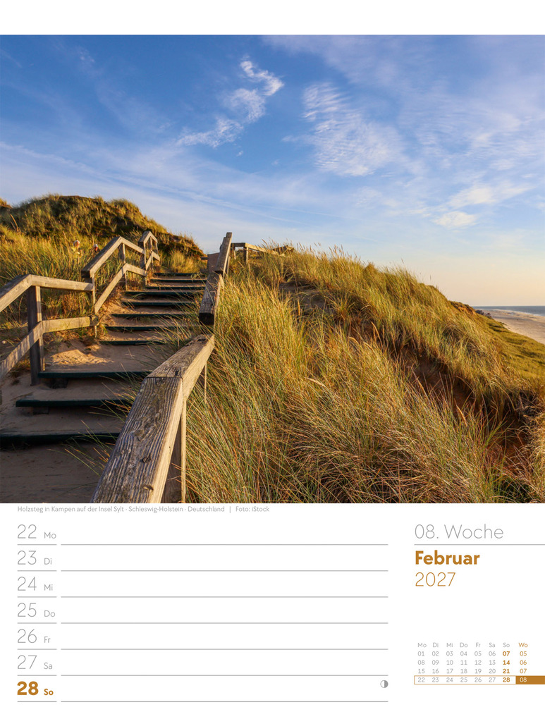 Weitere Ansicht: Am Meer Wochenplaner Kalender 2027 | Ackermann Kunstverlag GmbH