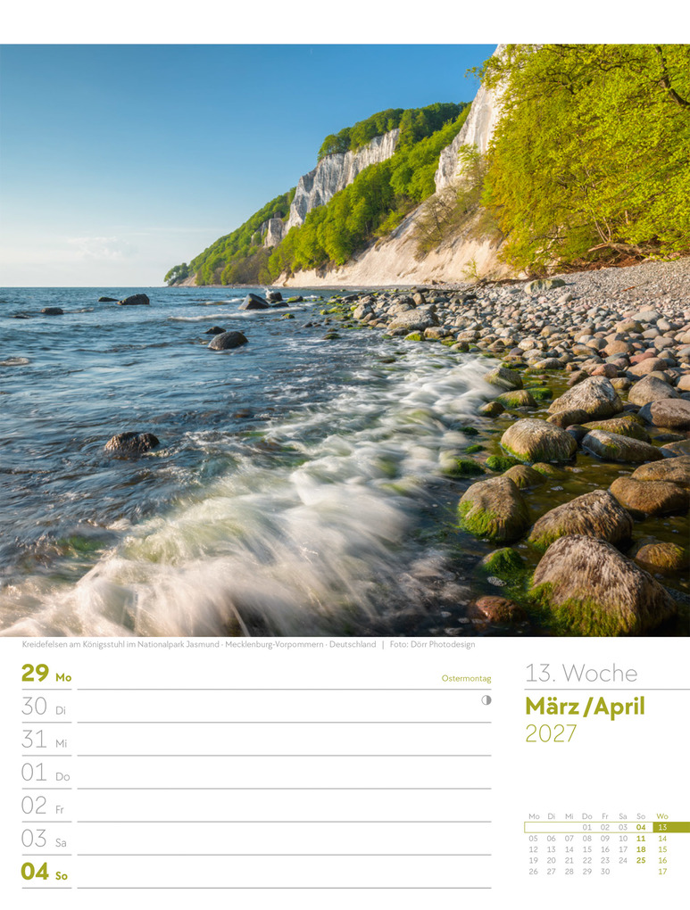 Weitere Ansicht: Am Meer Wochenplaner Kalender 2027 | Ackermann Kunstverlag GmbH