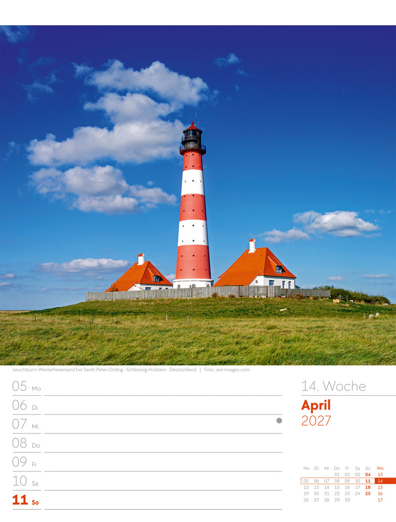 Weitere Ansicht: Am Meer Wochenplaner Kalender 2027 | Ackermann Kunstverlag GmbH