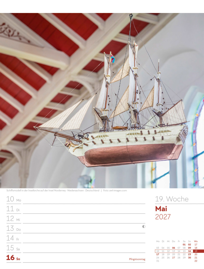 Weitere Ansicht: Am Meer Wochenplaner Kalender 2027 | Ackermann Kunstverlag GmbH