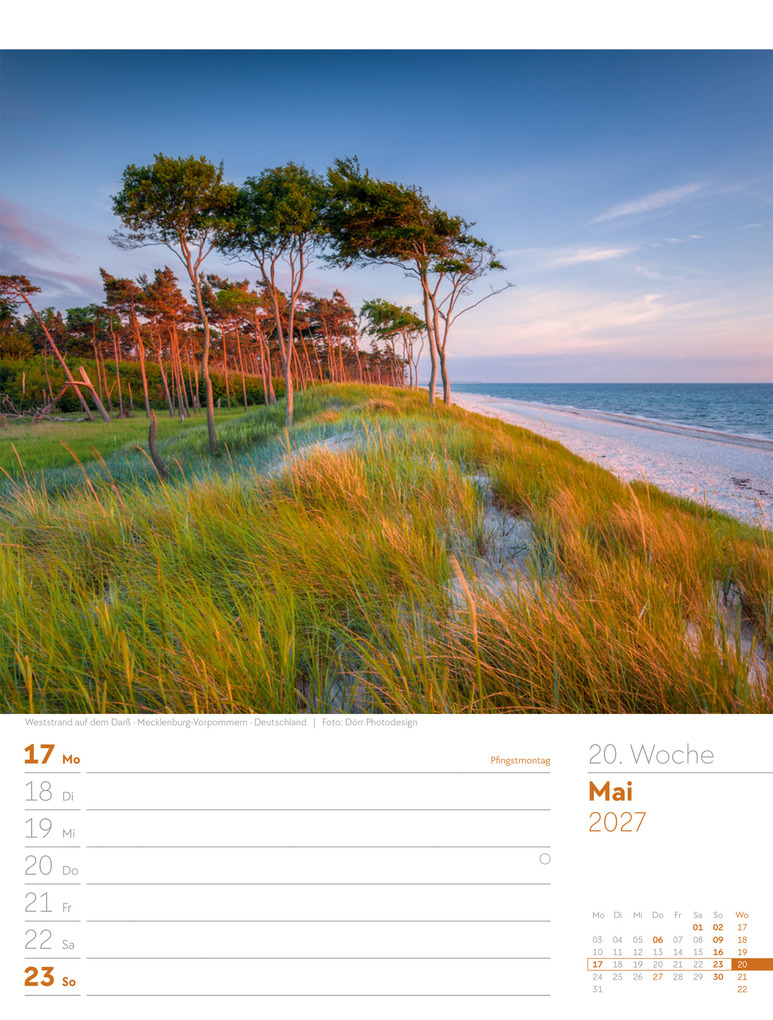 Weitere Ansicht: Am Meer Wochenplaner Kalender 2027 | Ackermann Kunstverlag GmbH