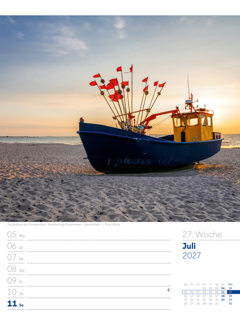 Weitere Ansicht: Am Meer Wochenplaner Kalender 2027 | Ackermann Kunstverlag GmbH