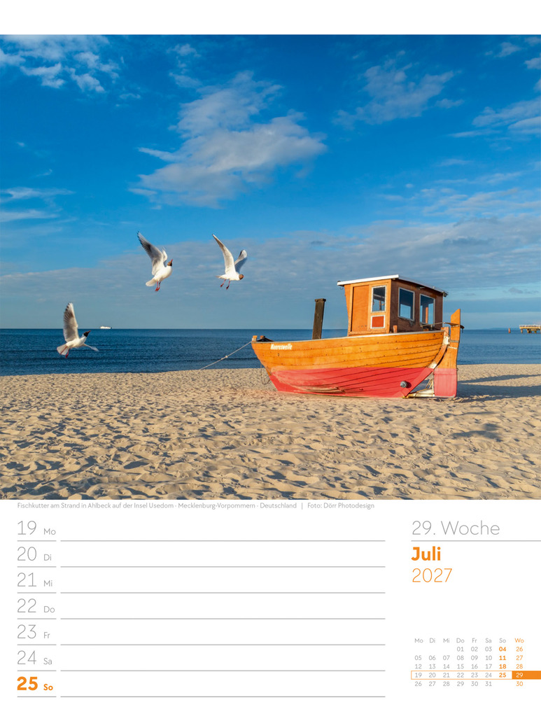 Weitere Ansicht: Am Meer Wochenplaner Kalender 2027 | Ackermann Kunstverlag GmbH