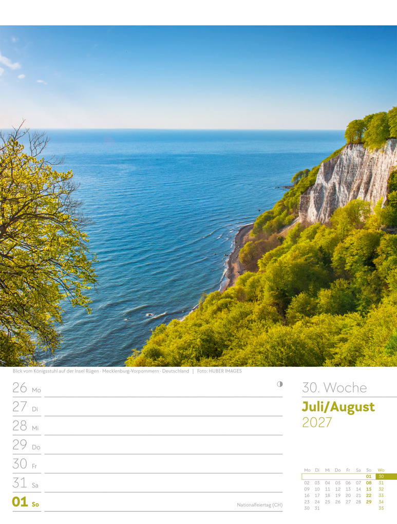 Weitere Ansicht: Am Meer Wochenplaner Kalender 2027 | Ackermann Kunstverlag GmbH