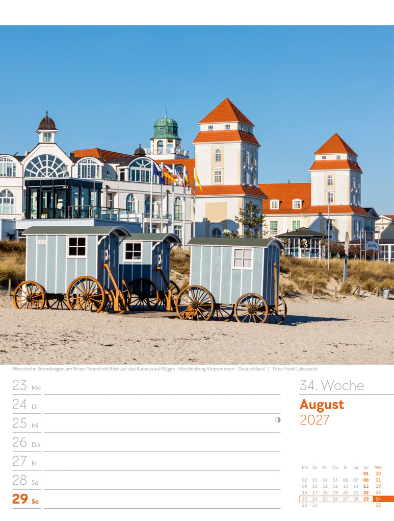Weitere Ansicht: Am Meer Wochenplaner Kalender 2027 | Ackermann Kunstverlag GmbH