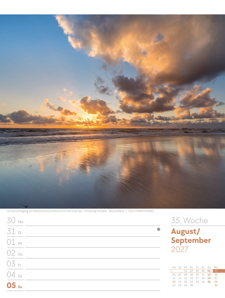 Weitere Ansicht: Am Meer Wochenplaner Kalender 2027 | Ackermann Kunstverlag GmbH