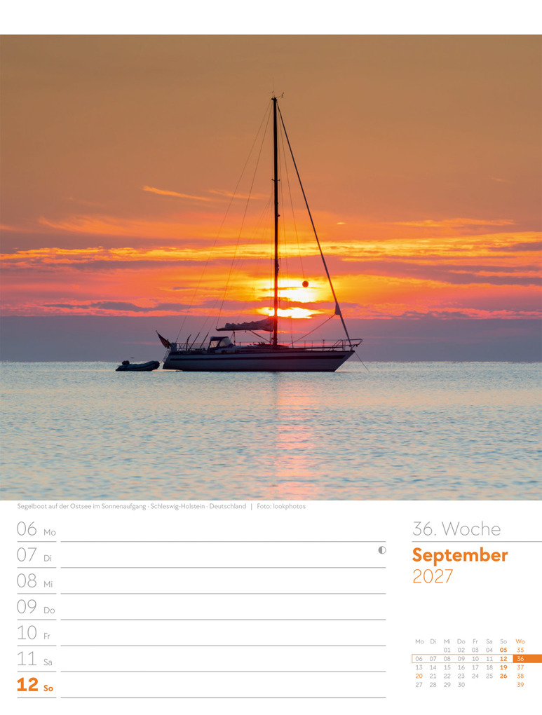 Weitere Ansicht: Am Meer Wochenplaner Kalender 2027 | Ackermann Kunstverlag GmbH