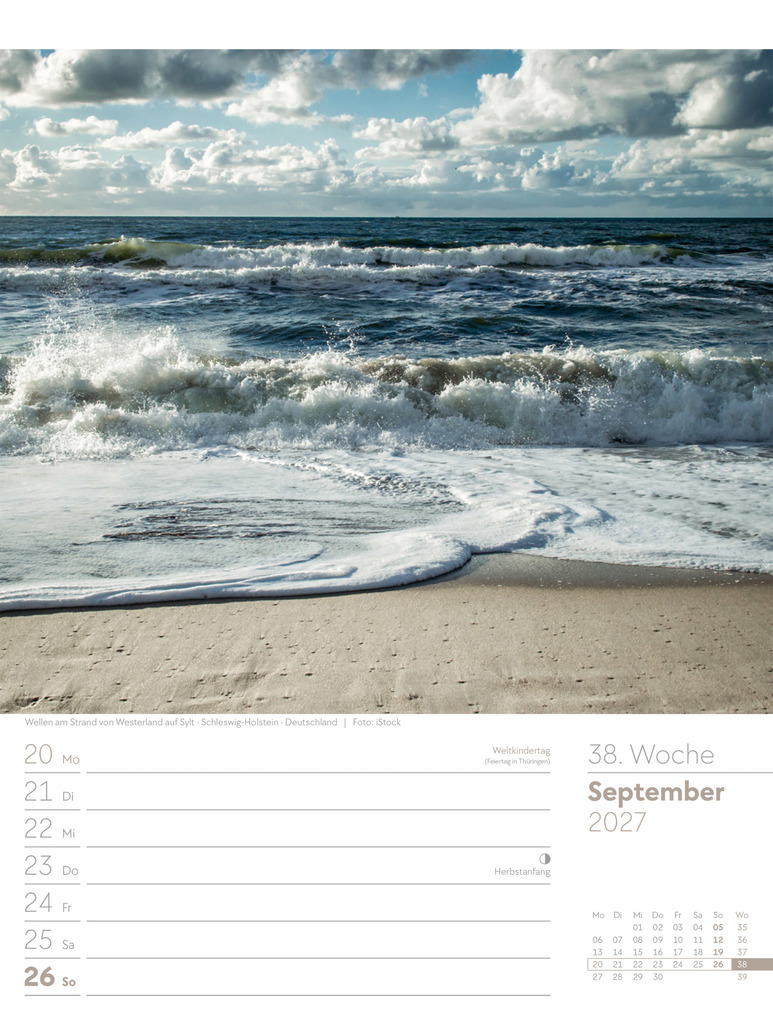 Weitere Ansicht: Am Meer Wochenplaner Kalender 2027 | Ackermann Kunstverlag GmbH
