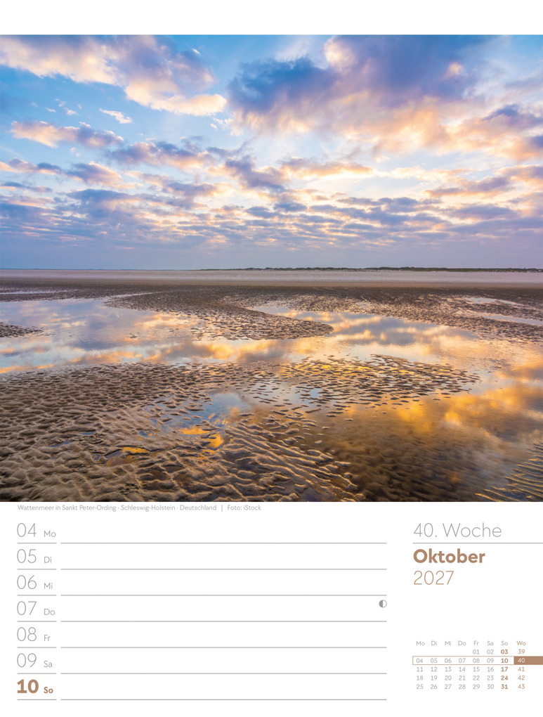 Weitere Ansicht: Am Meer Wochenplaner Kalender 2027 | Ackermann Kunstverlag GmbH