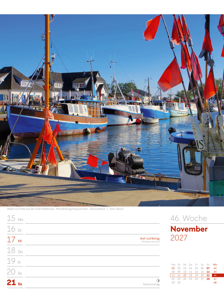 Weitere Ansicht: Am Meer Wochenplaner Kalender 2027 | Ackermann Kunstverlag GmbH