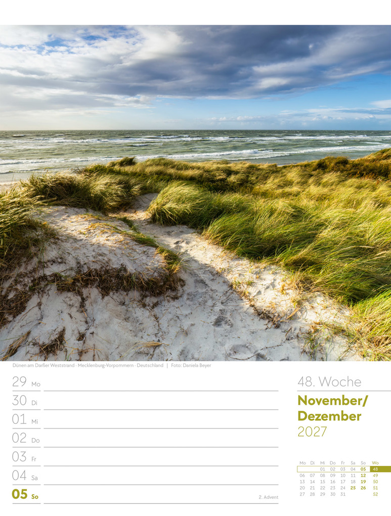 Weitere Ansicht: Am Meer Wochenplaner Kalender 2027 | Ackermann Kunstverlag GmbH
