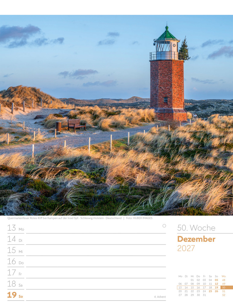 Weitere Ansicht: Am Meer Wochenplaner Kalender 2027 | Ackermann Kunstverlag GmbH