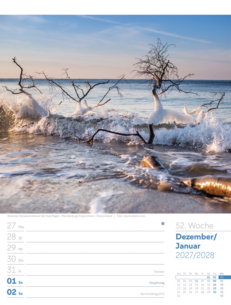 Weitere Ansicht: Am Meer Wochenplaner Kalender 2027 | Ackermann Kunstverlag GmbH