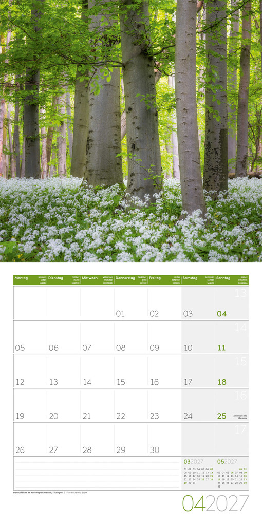 Weitere Ansicht: Naturwunder Deutschland Kalender 2027 - 30x30 - Art12 | Ackermann Kunstverlag GmbH