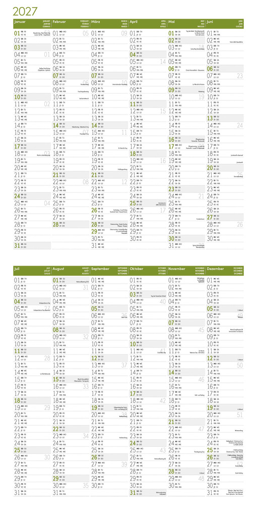 Weitere Ansicht: Naturwunder Deutschland Kalender 2027 - 30x30 - Art12 | Ackermann Kunstverlag GmbH