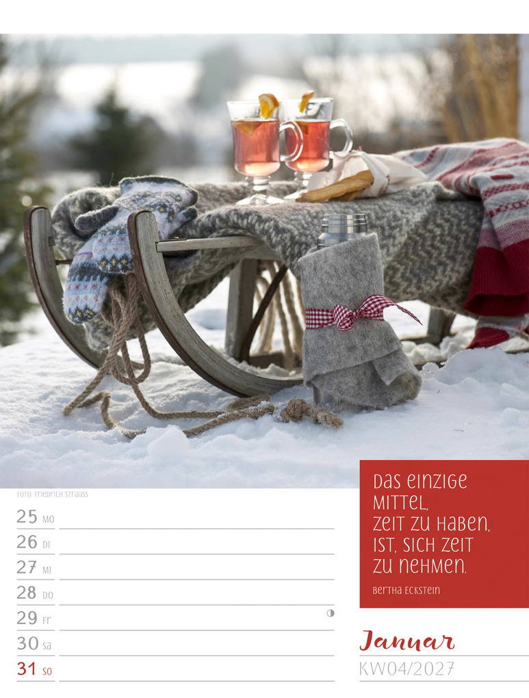 Weitere Ansicht: Augenblicke der Achtsamkeit Wochenplaner Kalender 2027 | Ackermann Kunstverlag GmbH