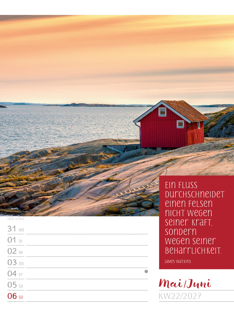 Weitere Ansicht: Augenblicke der Achtsamkeit Wochenplaner Kalender 2027 | Ackermann Kunstverlag GmbH