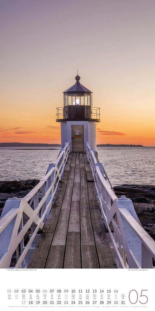 Weitere Ansicht: Leuchttürme Kalender 2027 | Ackermann Kunstverlag GmbH