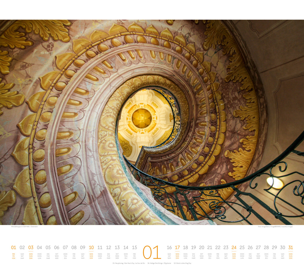 Weitere Ansicht: Treppen Kalender 2027 | Ackermann Kunstverlag GmbH