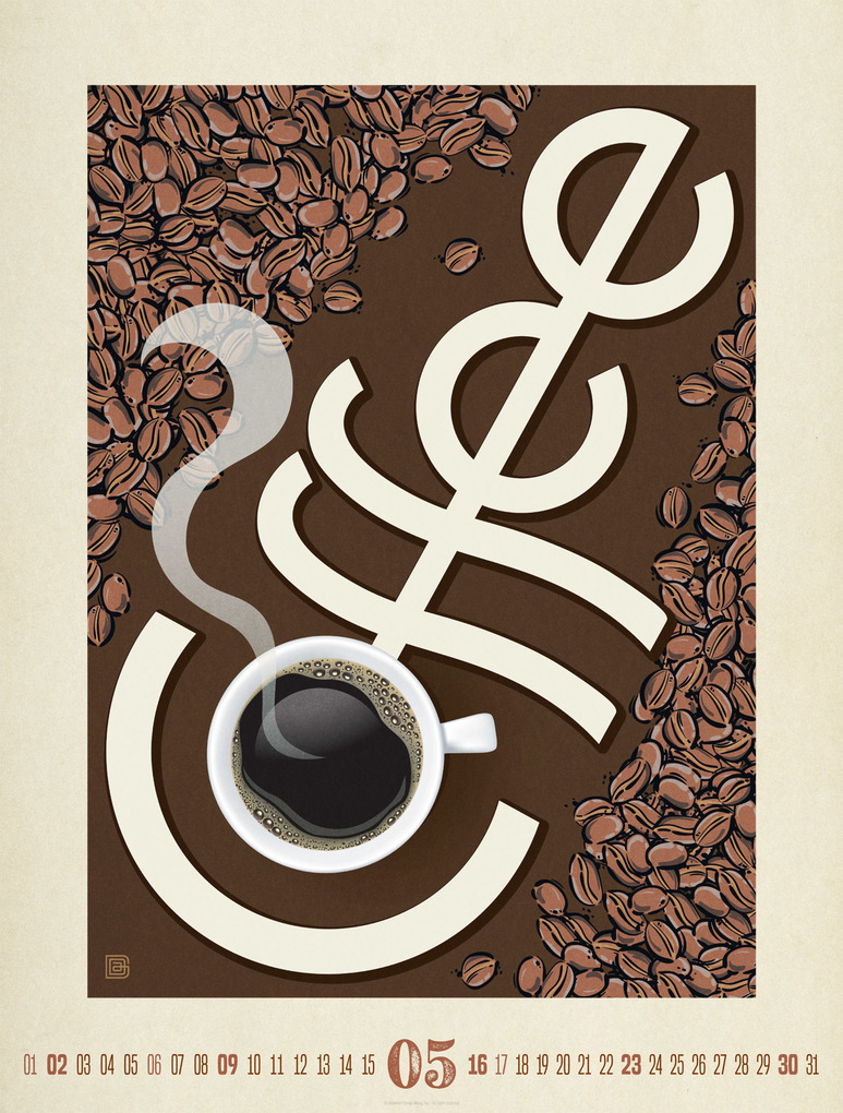 Weitere Ansicht: Coffee Time Kaffee-Plakate-Kalender 2027 | Ackermann Kunstverlag GmbH