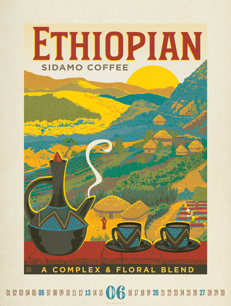 Weitere Ansicht: Coffee Time Kaffee-Plakate-Kalender 2027 | Ackermann Kunstverlag GmbH