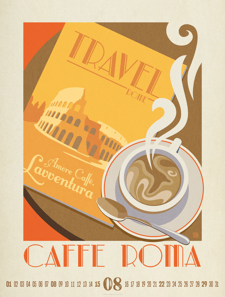 Weitere Ansicht: Coffee Time Kaffee-Plakate-Kalender 2027 | Ackermann Kunstverlag GmbH