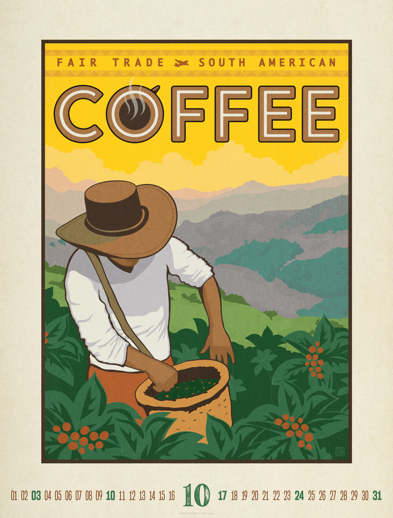 Weitere Ansicht: Coffee Time Kaffee-Plakate-Kalender 2027 | Ackermann Kunstverlag GmbH