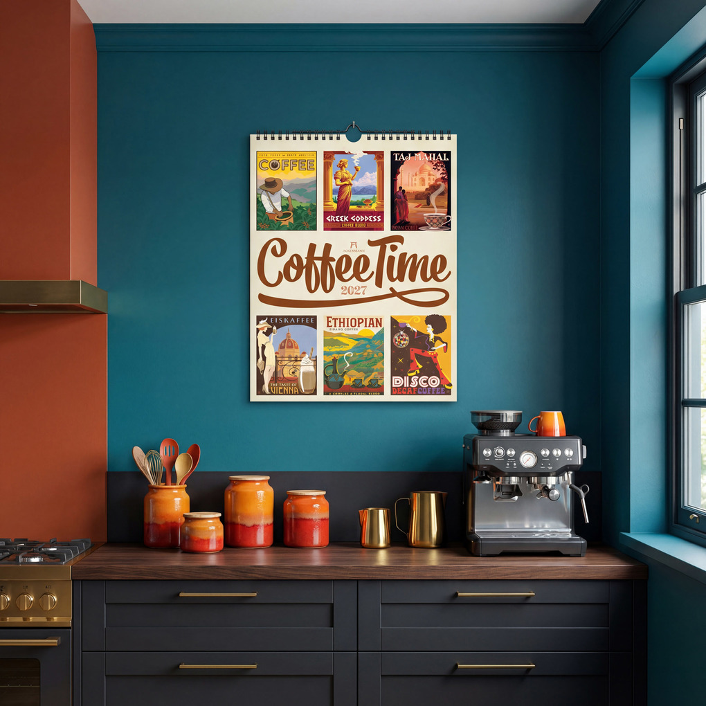 Weitere Ansicht: Coffee Time Kaffee-Plakate-Kalender 2027 | Ackermann Kunstverlag GmbH
