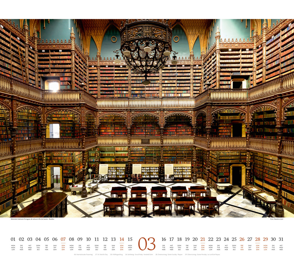 Weitere Ansicht: Welt der Bücher Kalender 2027 | Ackermann Kunstverlag GmbH