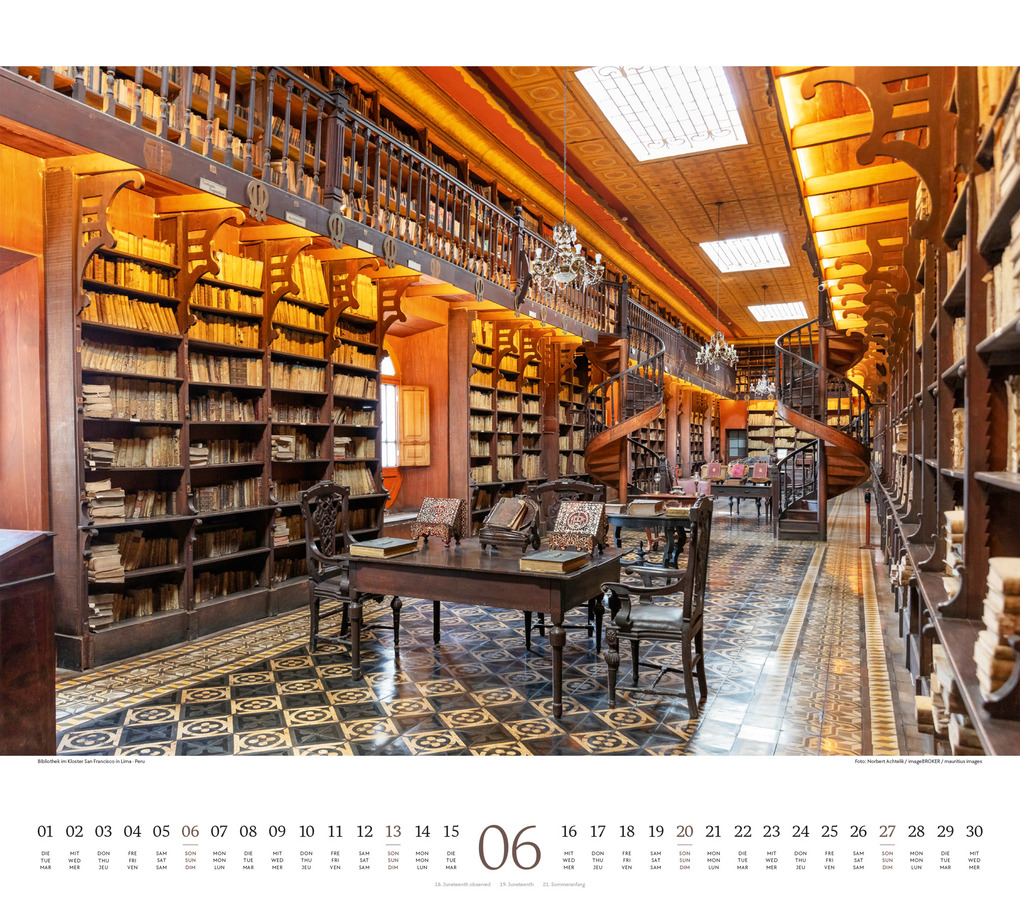 Weitere Ansicht: Welt der Bücher Kalender 2027 | Ackermann Kunstverlag GmbH