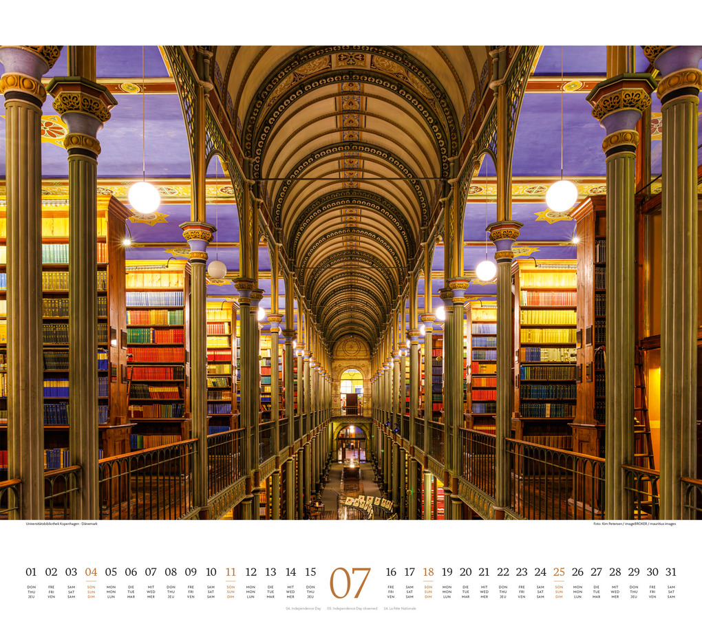 Weitere Ansicht: Welt der Bücher Kalender 2027 | Ackermann Kunstverlag GmbH