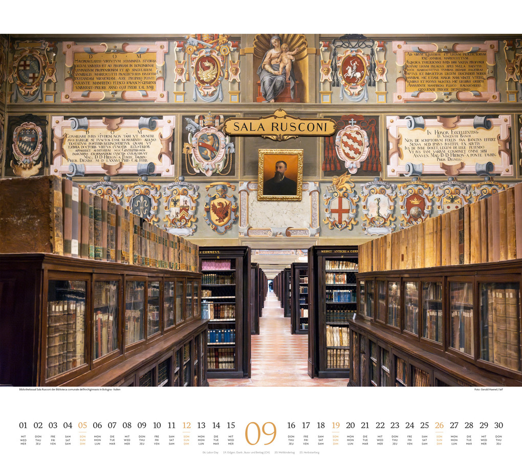 Weitere Ansicht: Welt der Bücher Kalender 2027 | Ackermann Kunstverlag GmbH