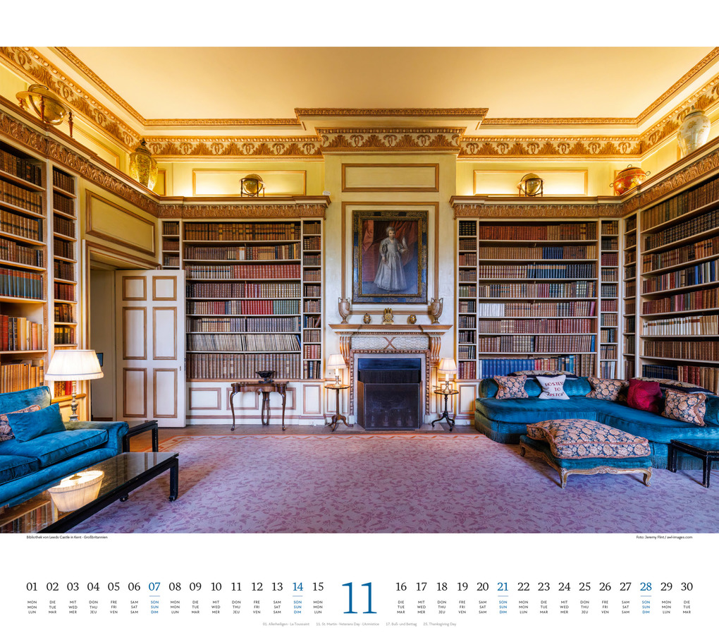 Weitere Ansicht: Welt der Bücher Kalender 2027 | Ackermann Kunstverlag GmbH