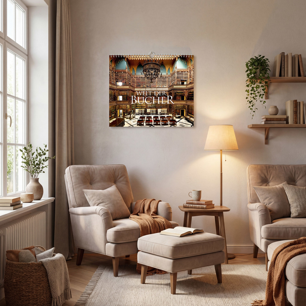 Weitere Ansicht: Welt der Bücher Kalender 2027 | Ackermann Kunstverlag GmbH