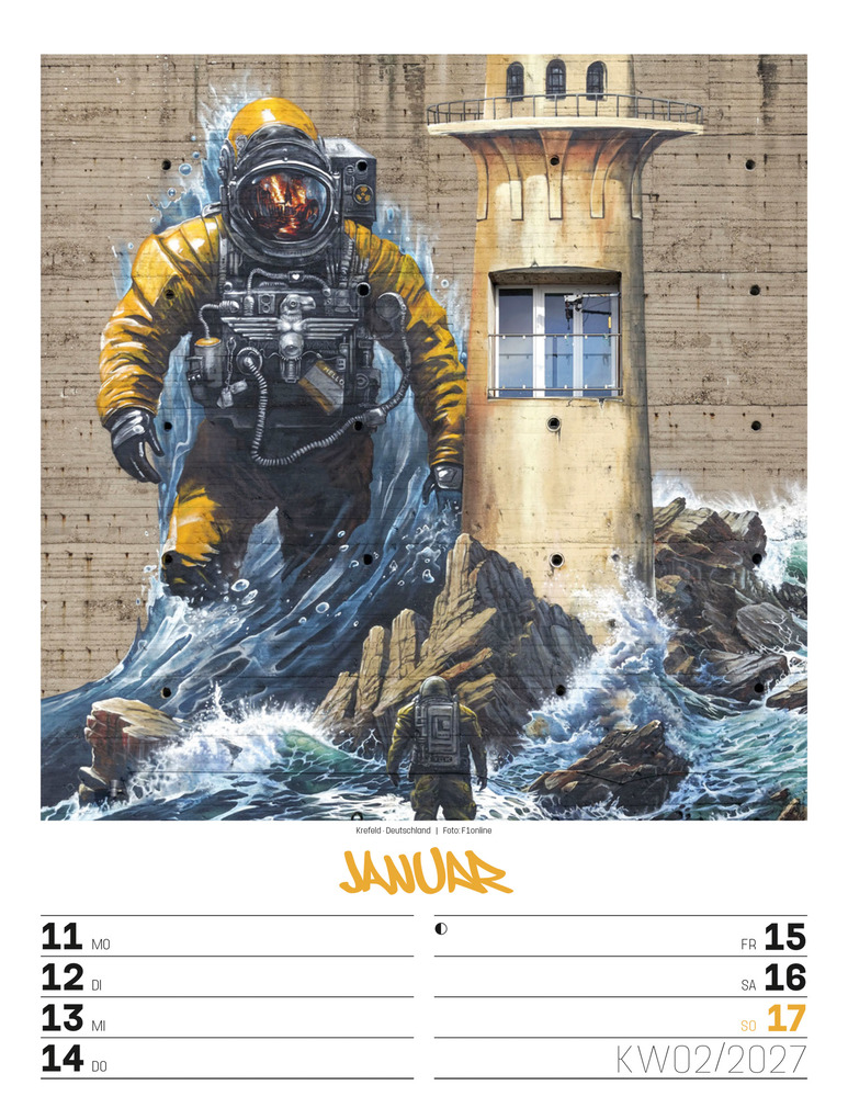 Weitere Ansicht: Street Art Wochenplaner Kalender 2027 | Ackermann Kunstverlag GmbH
