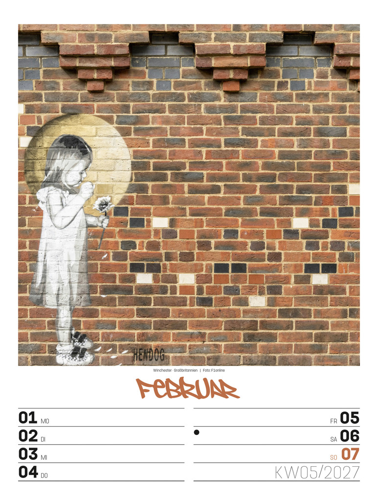 Weitere Ansicht: Street Art Wochenplaner Kalender 2027 | Ackermann Kunstverlag GmbH