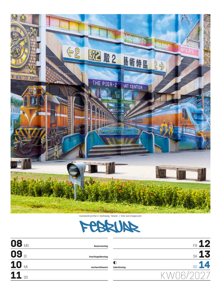Weitere Ansicht: Street Art Wochenplaner Kalender 2027 | Ackermann Kunstverlag GmbH