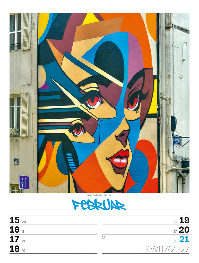 Weitere Ansicht: Street Art Wochenplaner Kalender 2027 | Ackermann Kunstverlag GmbH