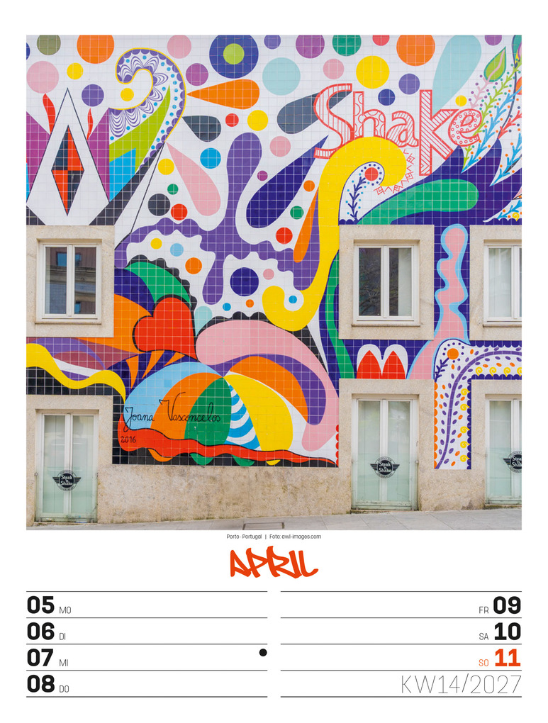Weitere Ansicht: Street Art Wochenplaner Kalender 2027 | Ackermann Kunstverlag GmbH