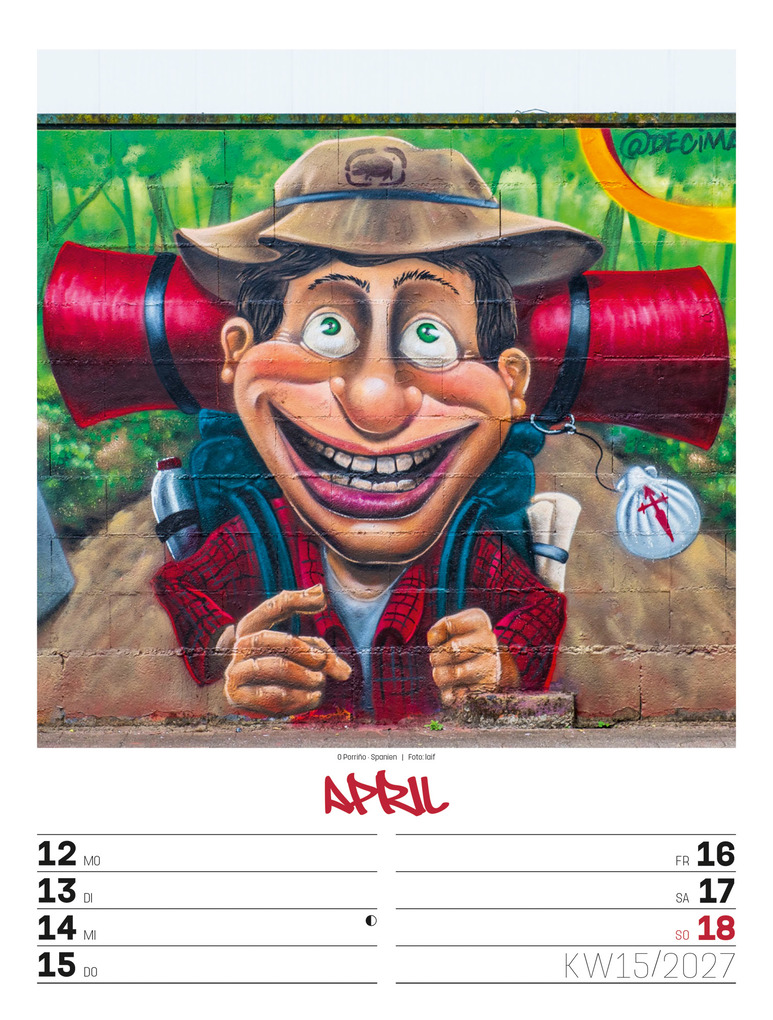 Weitere Ansicht: Street Art Wochenplaner Kalender 2027 | Ackermann Kunstverlag GmbH