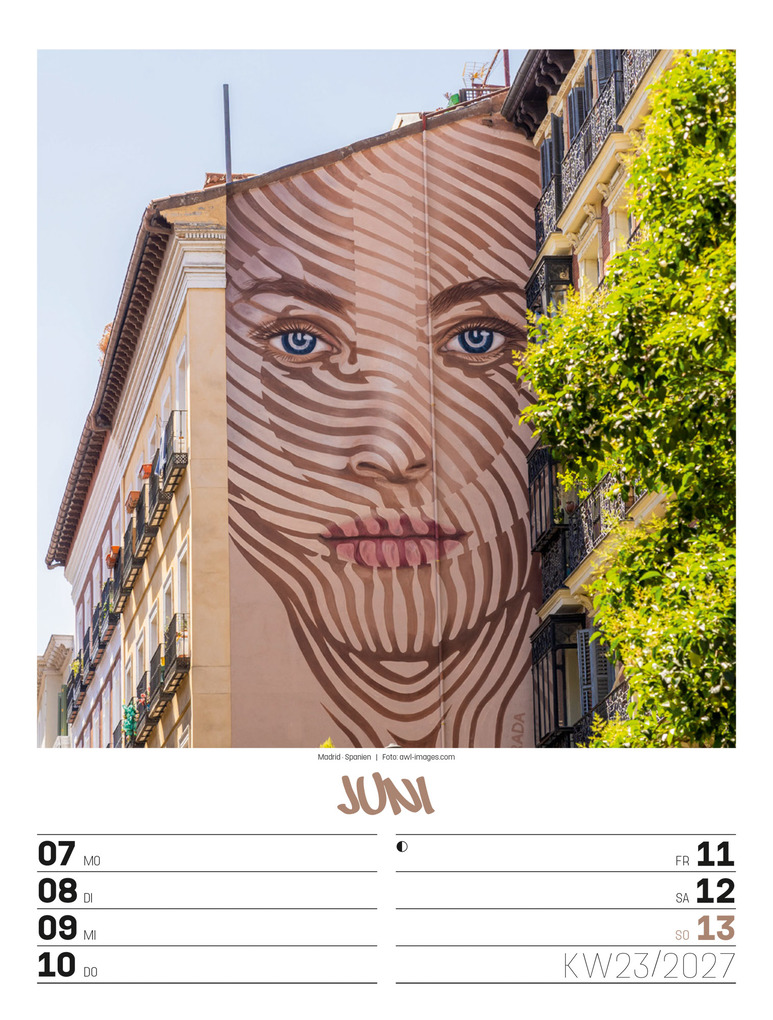 Weitere Ansicht: Street Art Wochenplaner Kalender 2027 | Ackermann Kunstverlag GmbH