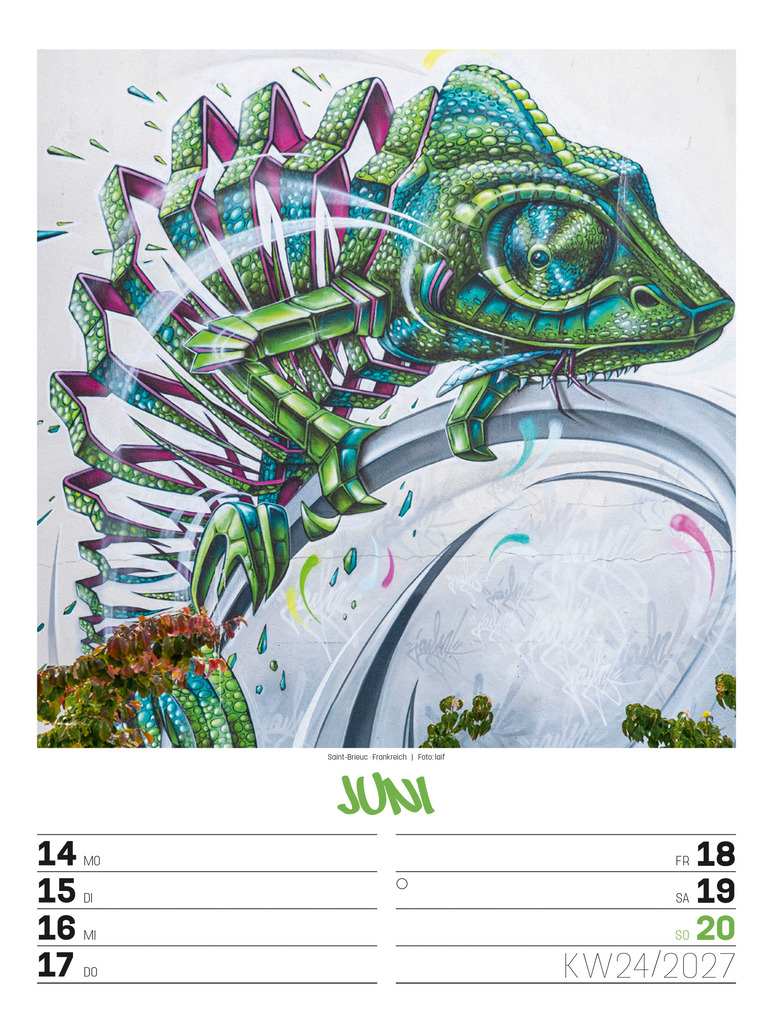 Weitere Ansicht: Street Art Wochenplaner Kalender 2027 | Ackermann Kunstverlag GmbH